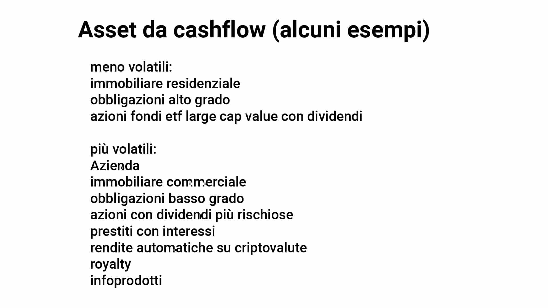 asset da cashflow