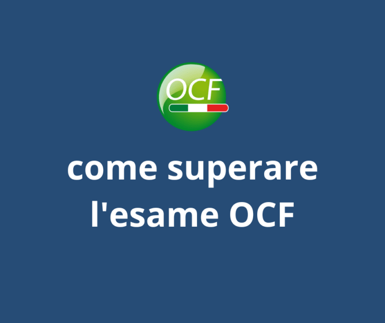 come superare esame OCF