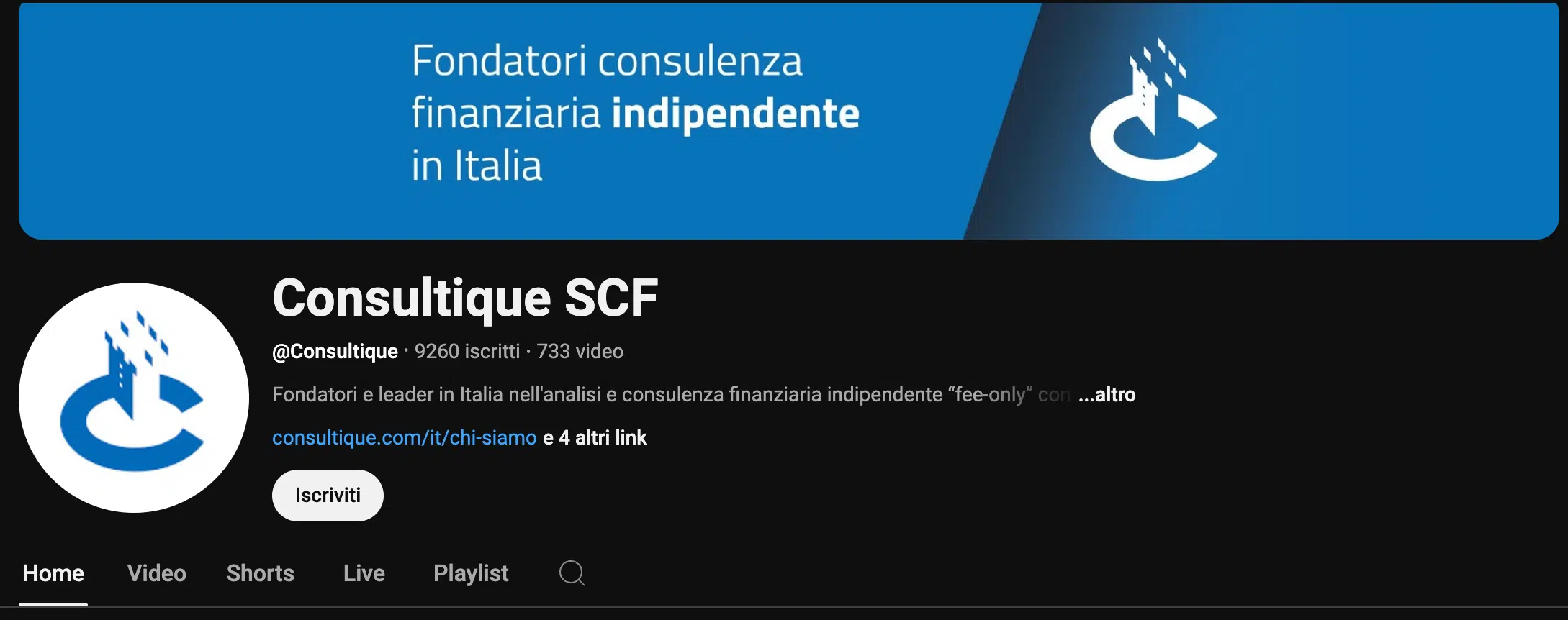 Youtube consultique scf