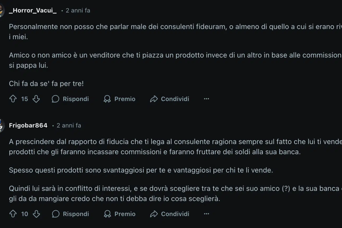 consulenza evoluta fideuram sei recensione